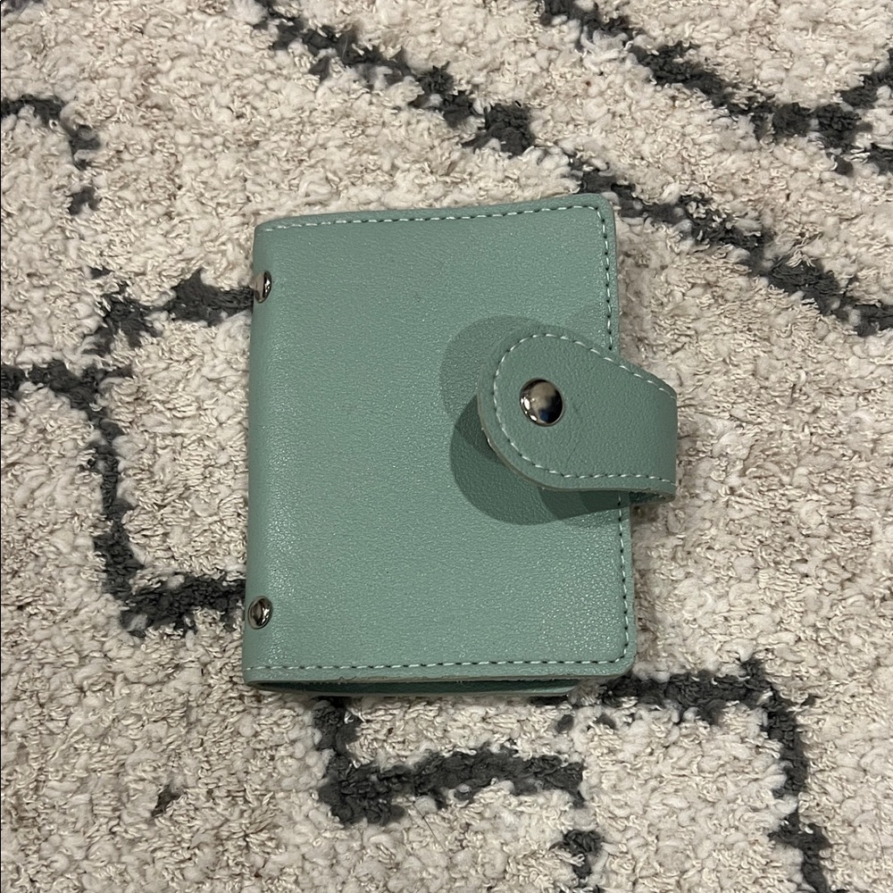 Mint Green Card Holder Wallet